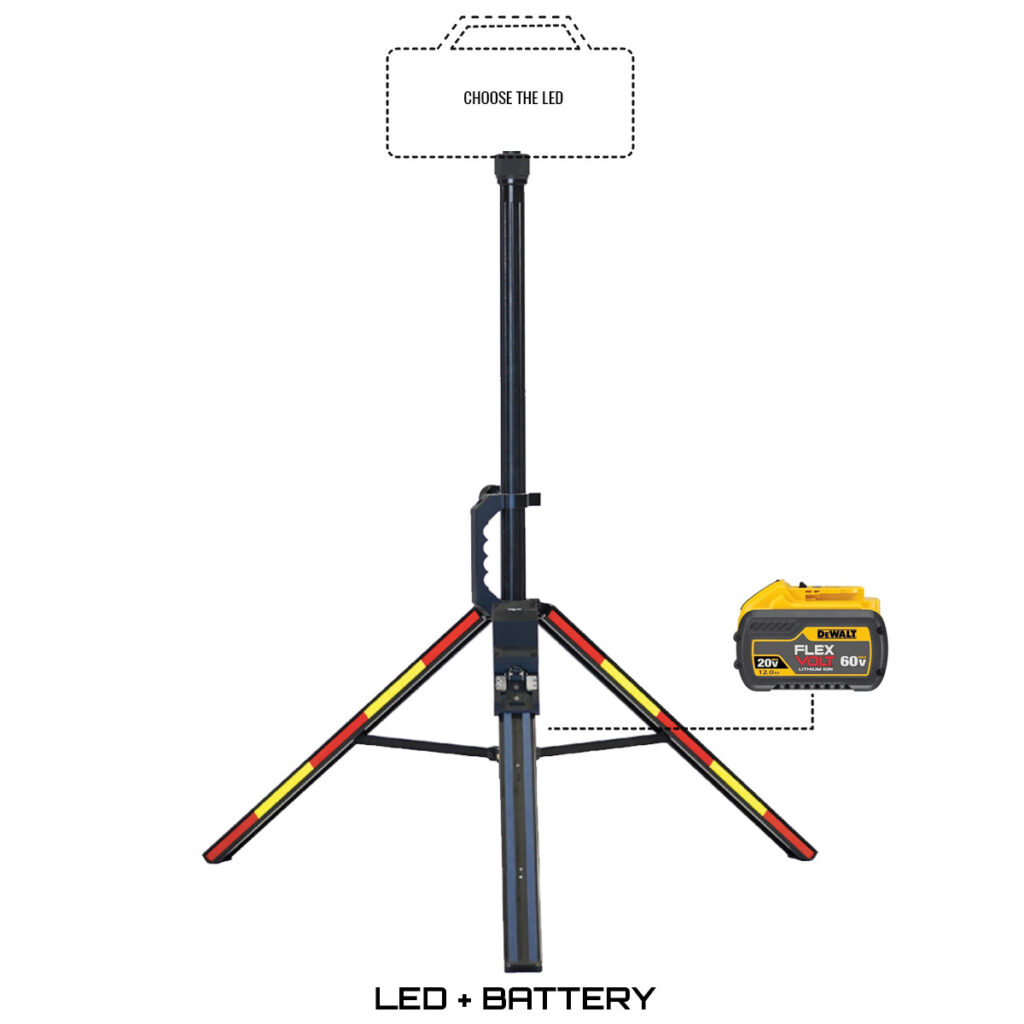 Tripod lights for sale command light trident tripod with dewalt